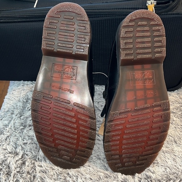 Dr. Martens Adrian Snaffle Leopard Hair Loafer Shoes Black US woman’s 9 - Picture 5 of 5